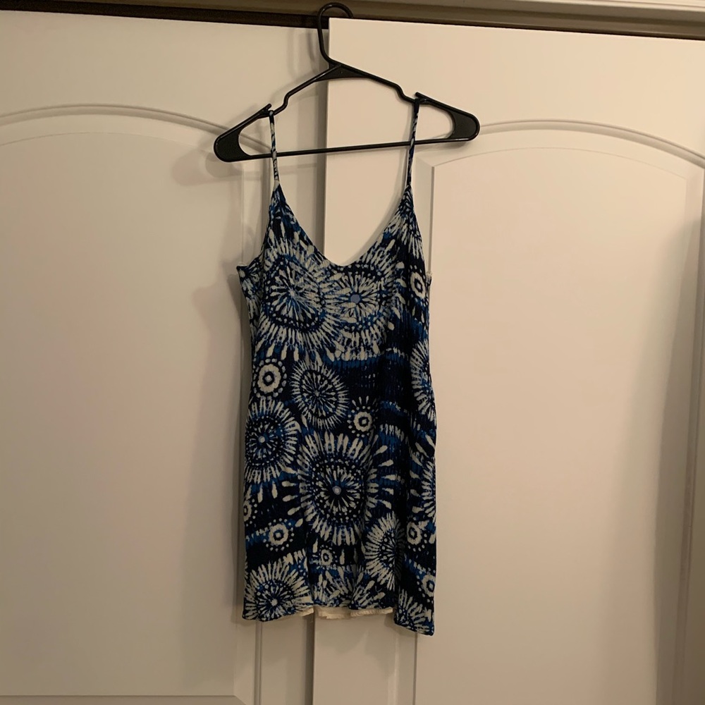 Tie dye blue dress